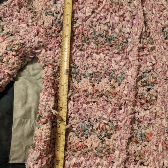 Amazing Estelle Gracer Multicolor Textured Knit Cardigan. Vintage C1984 - Picture 15 of 16